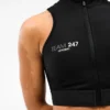 247 Zip Front Performance Crop