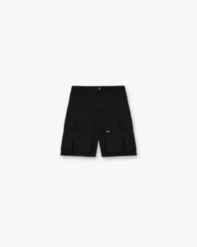 Baggy bomullsshorts med cargofickor