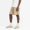 Baggy bomullsshorts med cargofickor