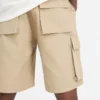 Baggy bomullsshorts med cargofickor