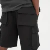 Baggy bomullsshorts med cargofickor