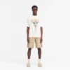Baggy bomullsshorts med cargofickor