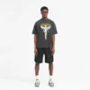 Baggy bomullsshorts med cargofickor