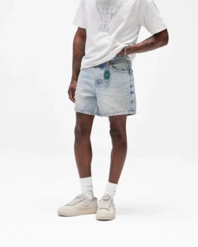 Busy Doing Nothing-Denim Shorts