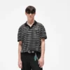 California Striped Knitted Polo