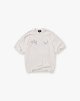 Handritad T-shirt med Thoroughbred-häst