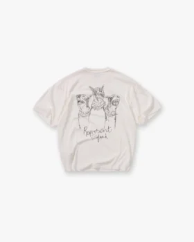 Handritad T-shirt med Thoroughbred-häst