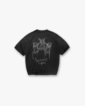 Handritad T-shirt med Thoroughbred-häst