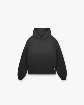 Hoodie med trappstegsformad fåll