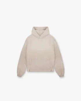 Hoodie med trappstegsformad fåll