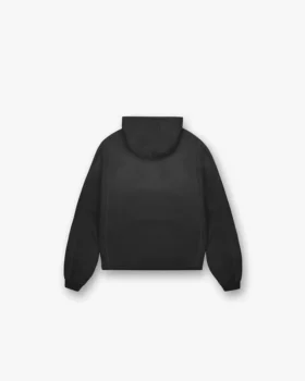 Hoodie med trappstegsformad fåll