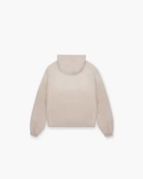 Hoodie med trappstegsformad fåll