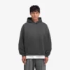 Hoodie med trappstegsformad fåll