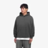 Hoodie med trappstegsformad fåll