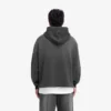 Hoodie med trappstegsformad fåll