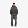 Hoodie med trappstegsformad fåll