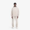 Hoodie med trappstegsformad fåll