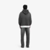 Hoodie med trappstegsformad fåll