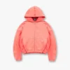 Initial Boxy Zip Through Hoodie