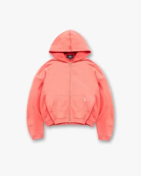 Initial Boxy Zip Through Hoodie