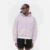 Initial Boxy Zip Through Hoodie