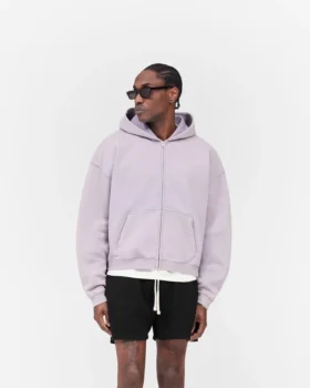 Initial Boxy Zip Through Hoodie