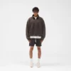 Initial Funnel Neck Quarter Zip Sweatshirt