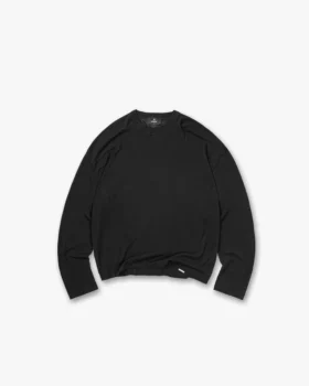 Initial Sheer Rib långärmad T-shirt