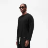Initial Sheer Rib långärmad T-shirt