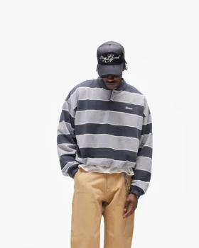Kalifornisk randig Henley-tröja
