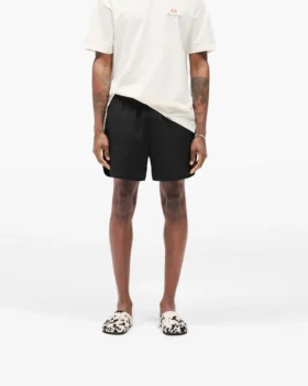Piped Track Shorts