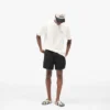 Piped Track Shorts