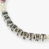 Represent-armband med pärlor