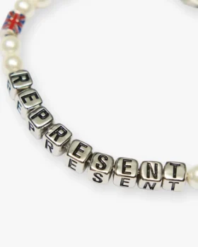 Represent-armband med pärlor