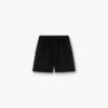 Shorts med stickade paneler