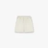 Shorts med stickade paneler