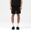 Shorts med stickade paneler