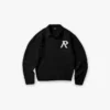Stickad bouclé-polo