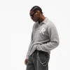 Stickad bouclé-polo