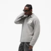 Stickad bouclé-polo