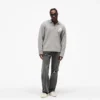 Stickad bouclé-polo
