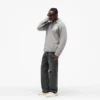 Stickad bouclé-polo