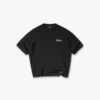T-shirt med dubbla lager och broderad text
