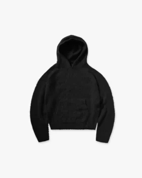 Texturerad Borg-hoodie