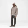 Texturerad Borg-hoodie