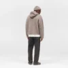 Texturerad Borg-hoodie