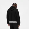 Texturerad Borg-hoodie