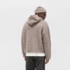 Texturerad Borg-hoodie