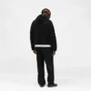 Texturerad Borg-hoodie