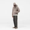 Texturerad Borg-hoodie